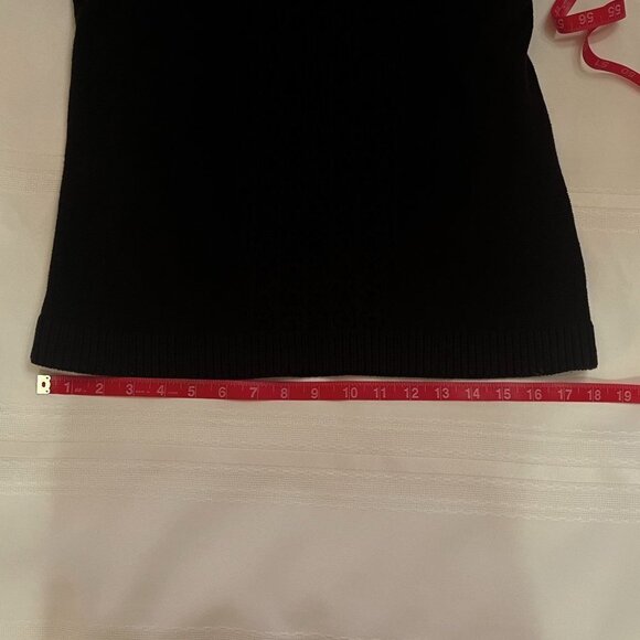 Sweater 3/4 Sleeve Cotton Boat Neck Black Size L NWOT Ruby Rd - Picture 9 of 10